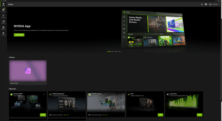 Nvidia app 