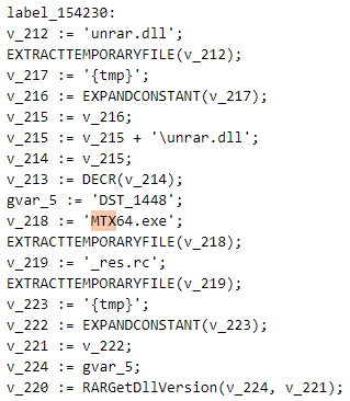 Decompiled installer code