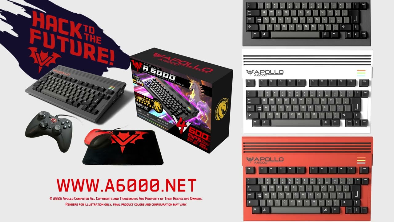 Apollo Computer V4 A6000 68k Amiga Compatible Computer System Product Reveal - YouTube