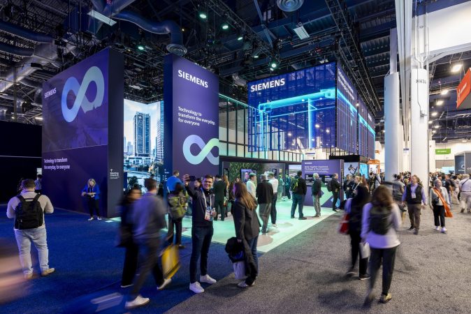 Siemens exhibit at CES 2025