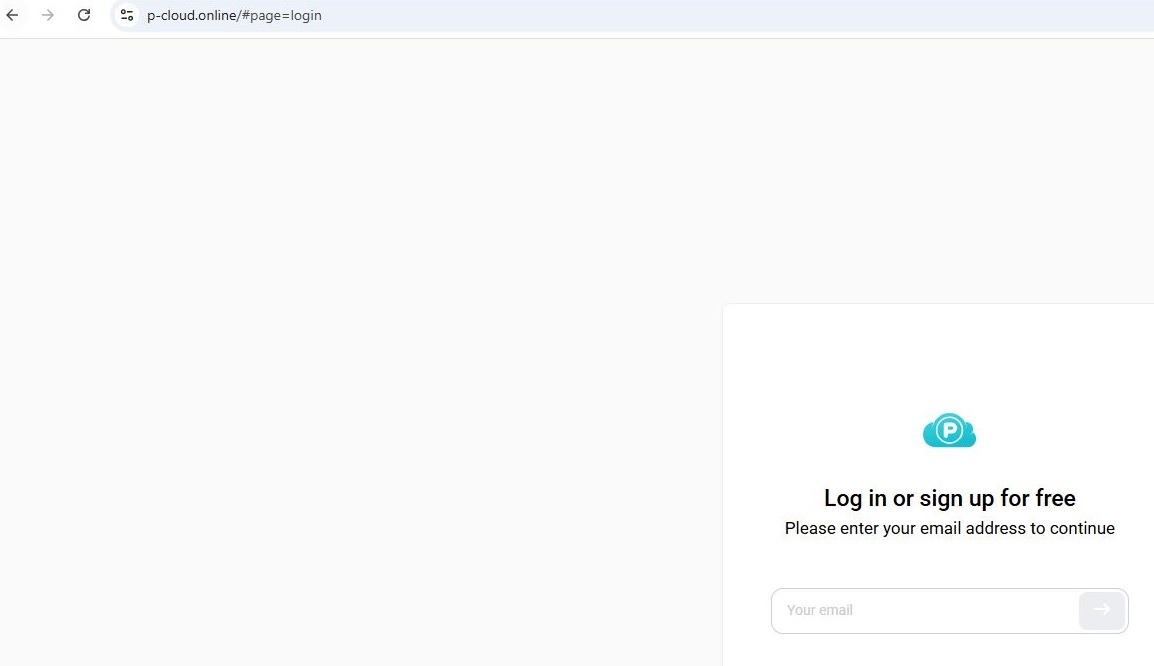 The phishing sign-in form