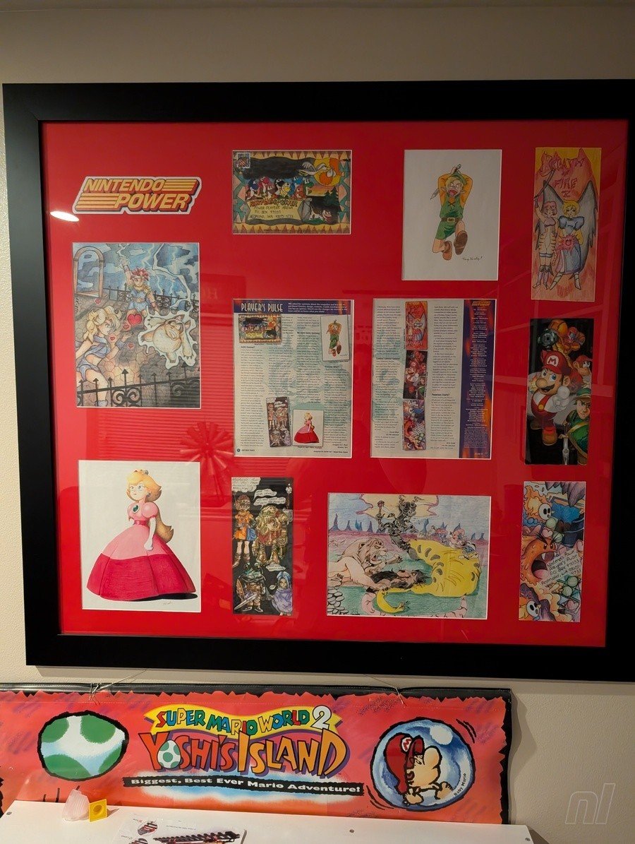 Framed fan-art from Nintendo Power Volume 92